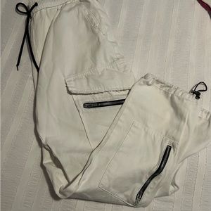 White CARMAR cargo pants